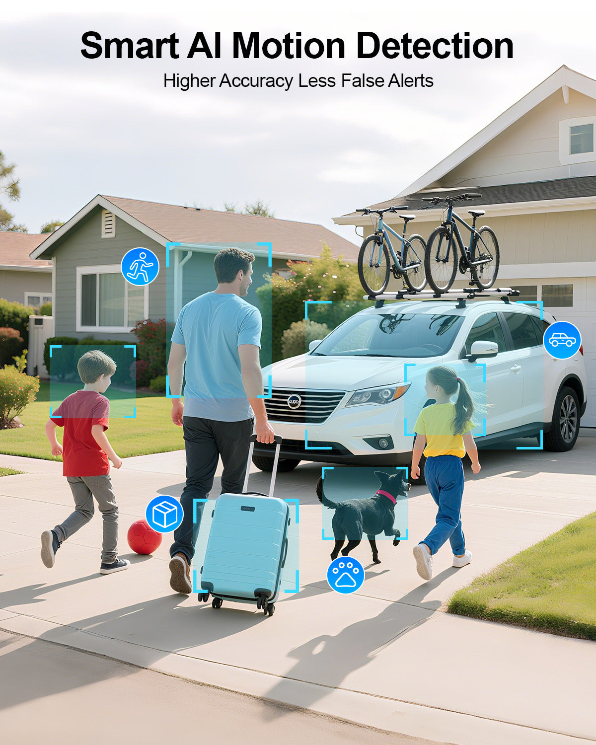 Window Security Camera with Motion Detection & Night Vision