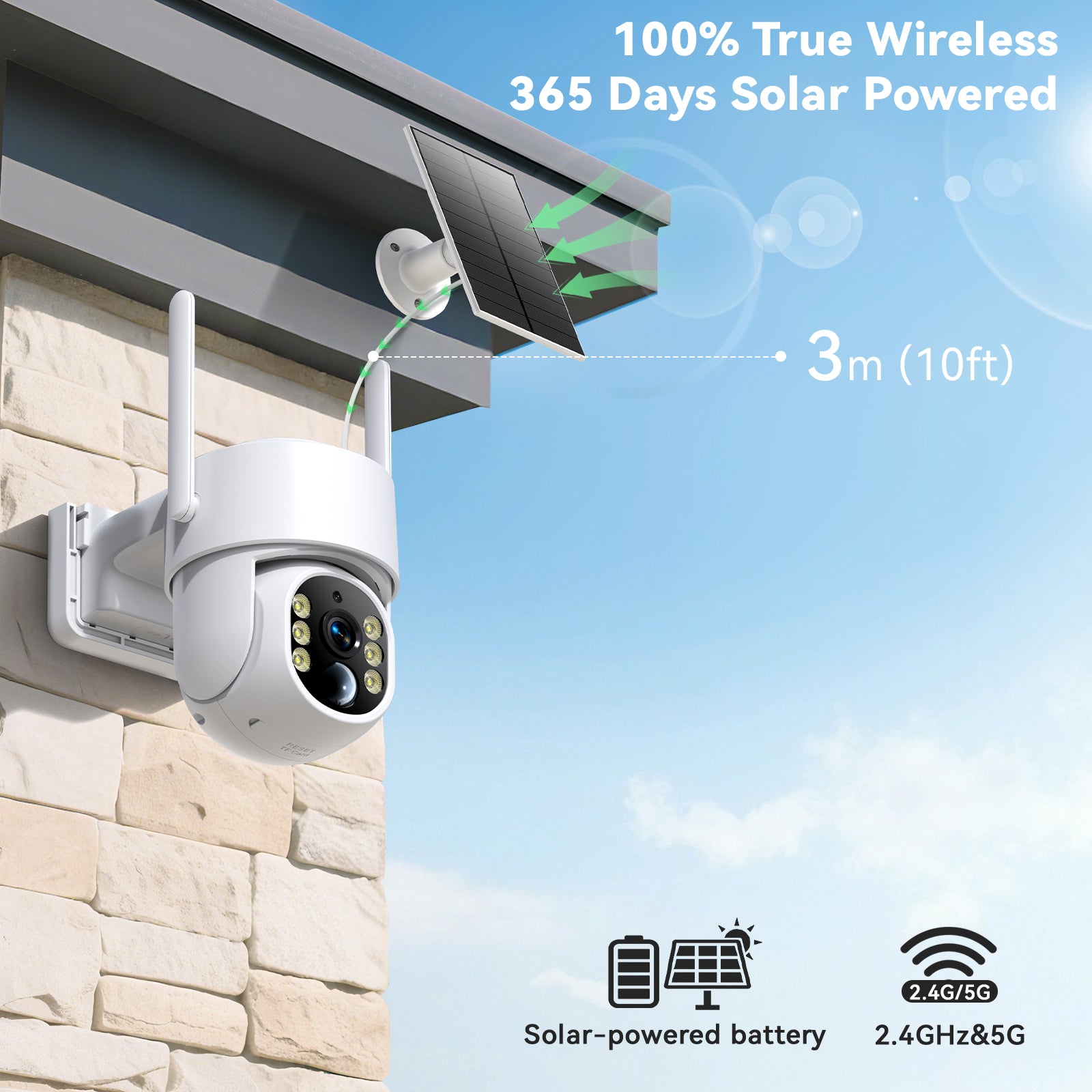 Wireless Outdoor Solar Security Cameras