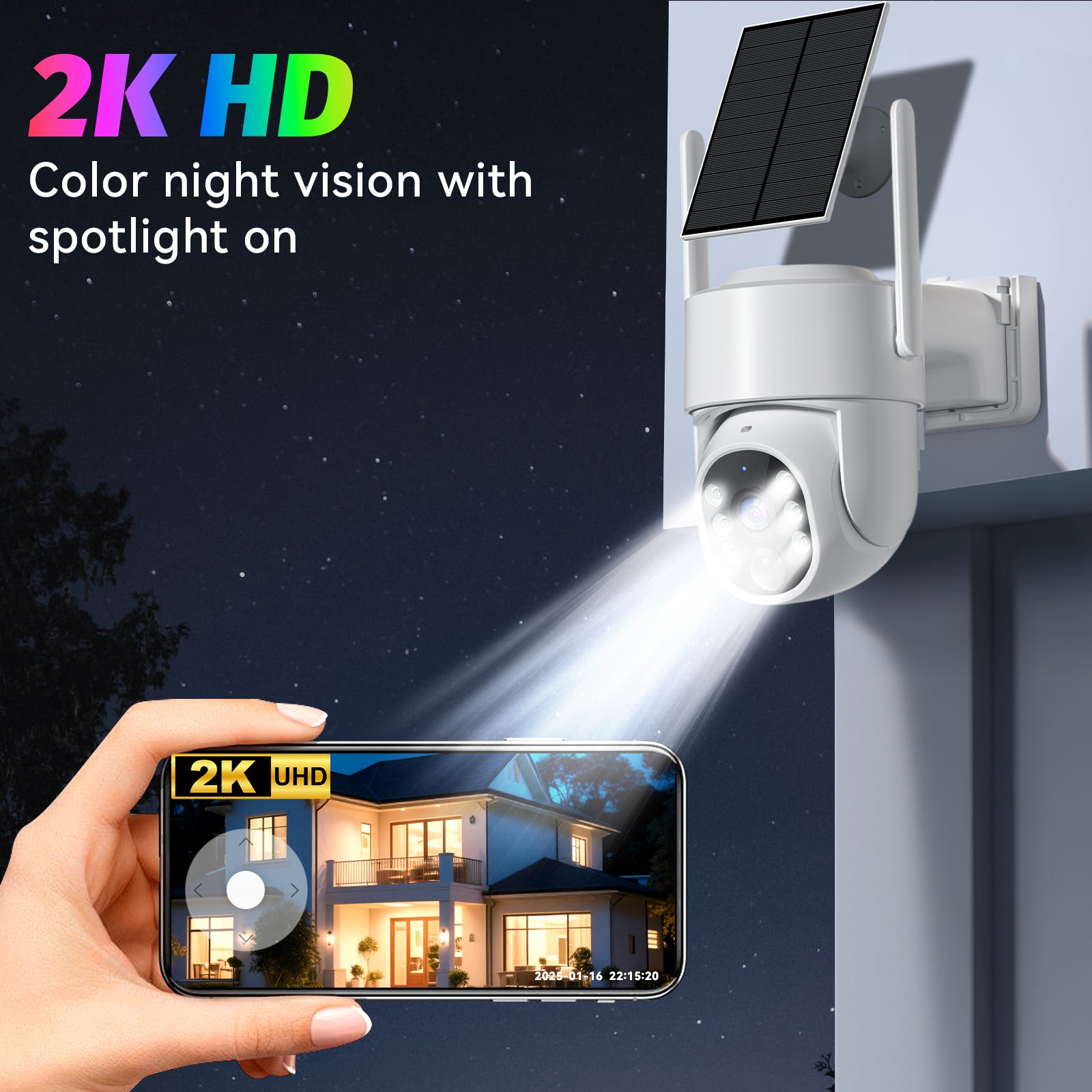 Wireless Outdoor Solar Security Cameras
