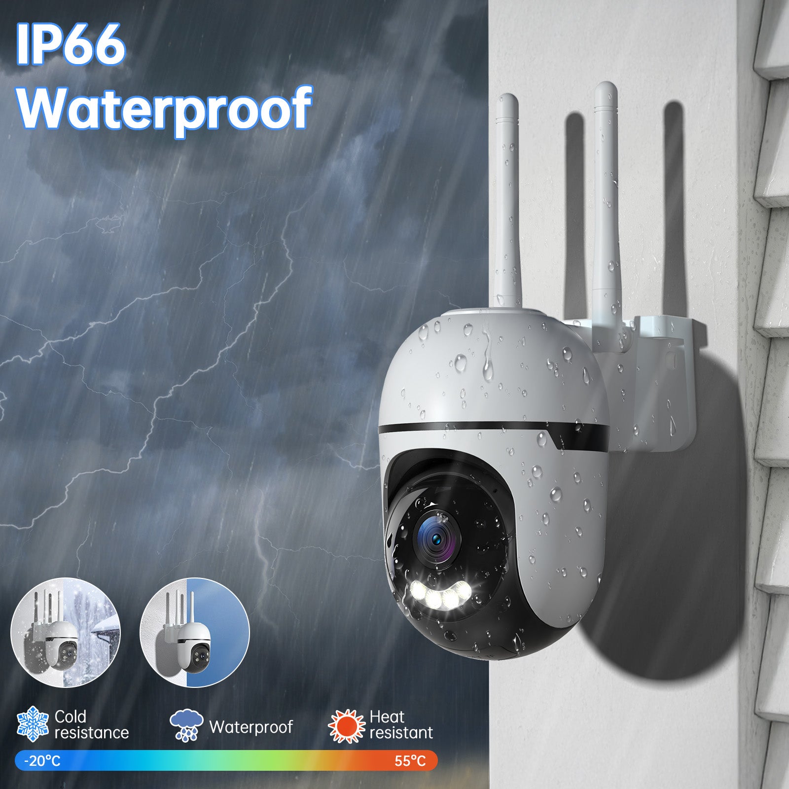 Outdoor Waterproof WiFi PTZ Security Camera – Smart Surveillance