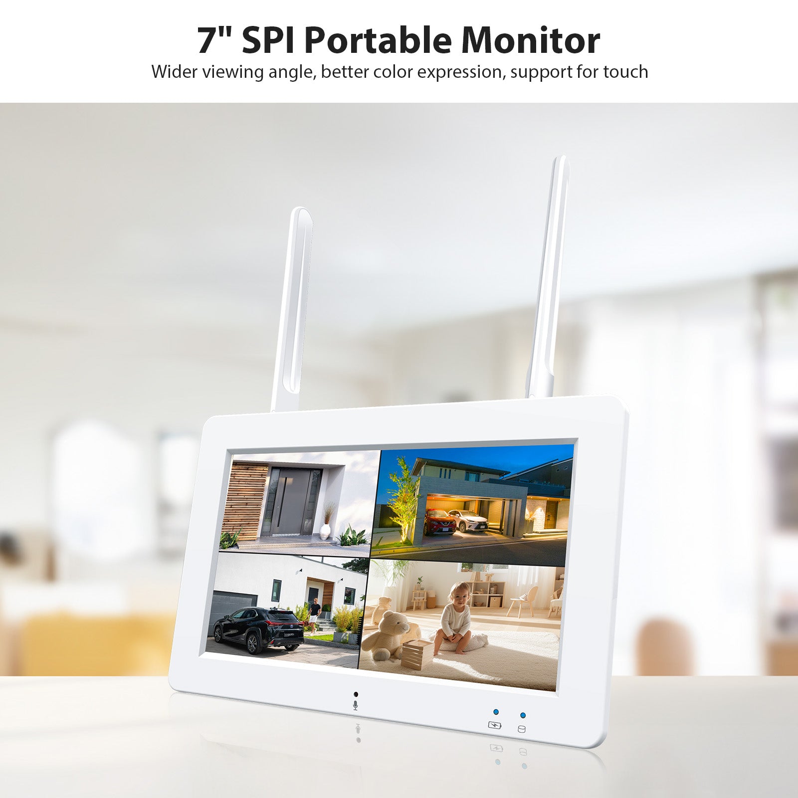 Wireless Camera with Touchscreen Monitor