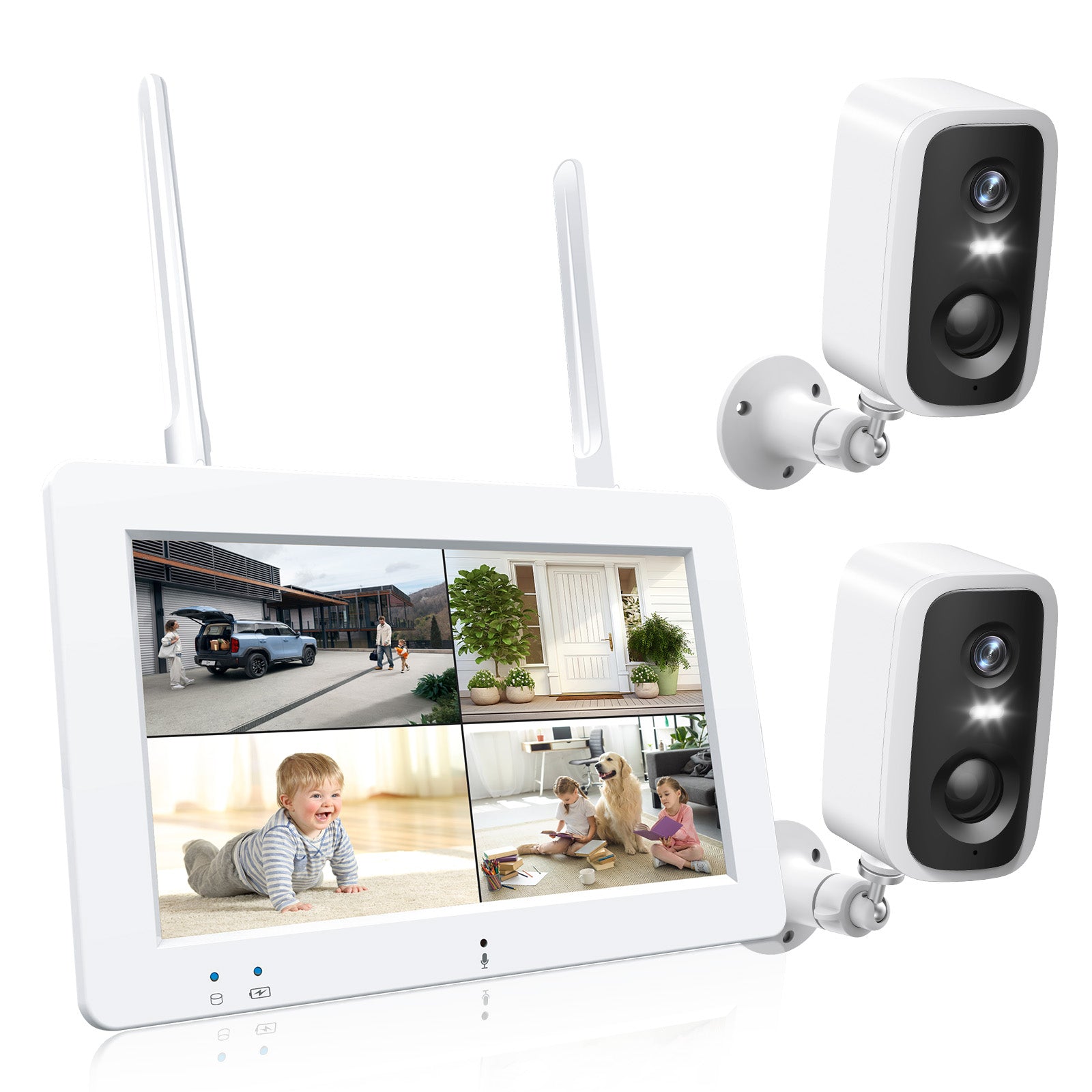 Wireless camera with screen