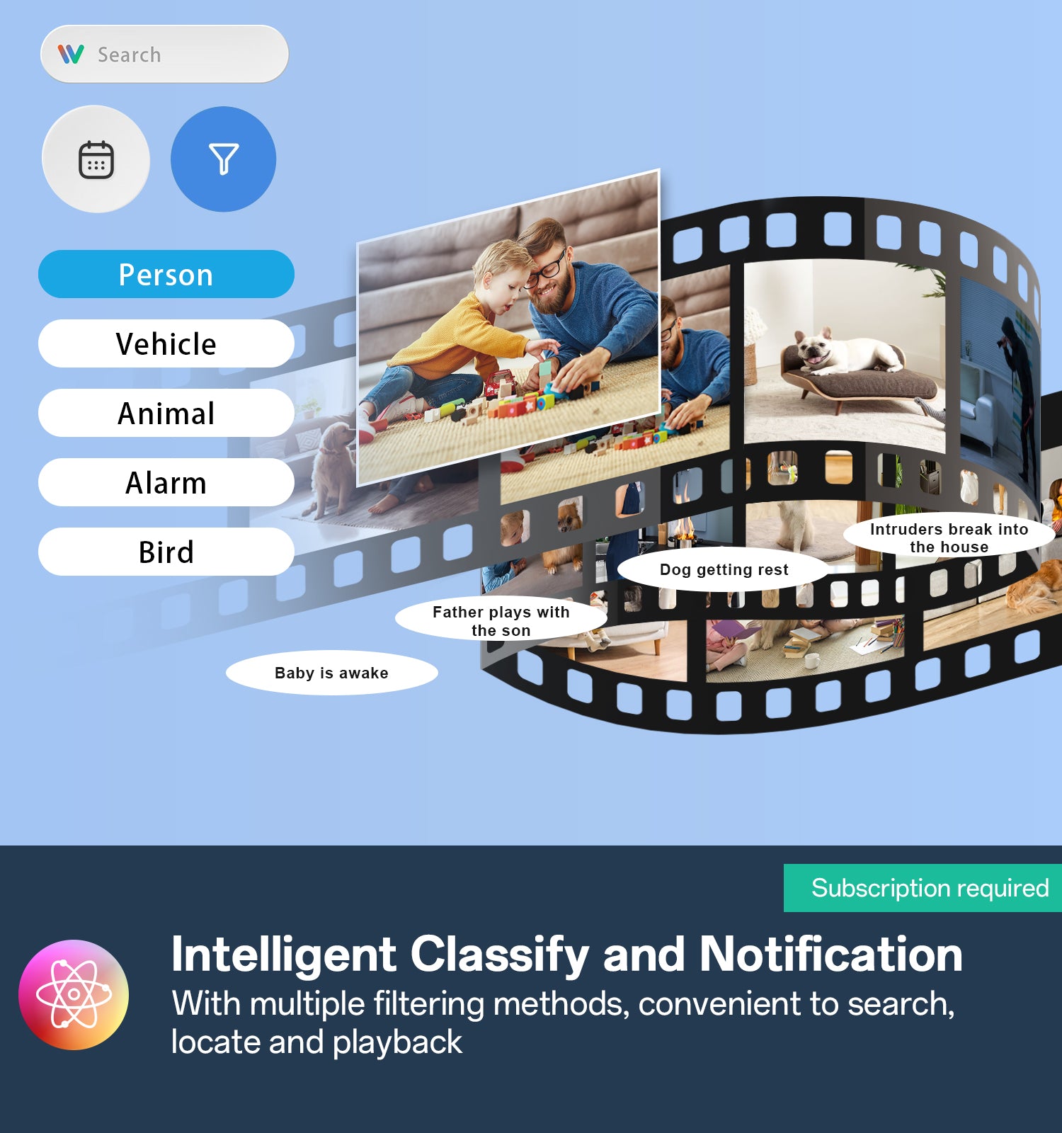 Smart PTZ WiFi Security Camera — 1080P Pan-Tilt