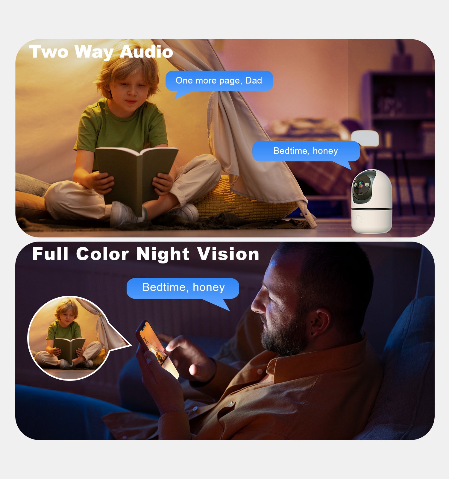 Smart PTZ WiFi Security Camera — 1080P Pan-Tilt