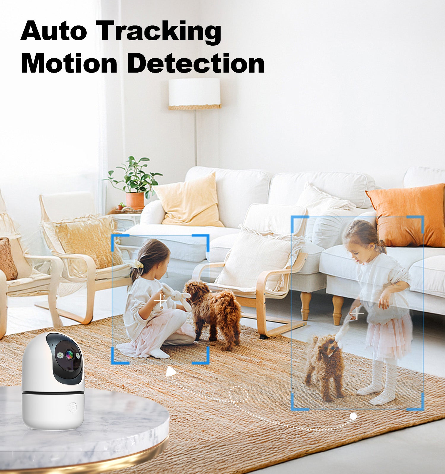 Smart PTZ WiFi Security Camera — 1080P Pan-Tilt