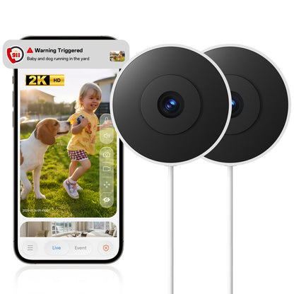 Window Security Camera with Motion Detection & Night Vision