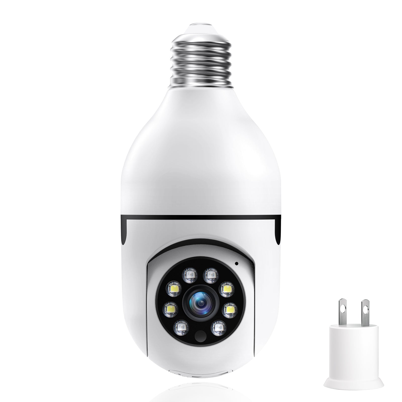 Smart Bulb Security Camera – 1080P WiFi Light Socket Camera with Night ...