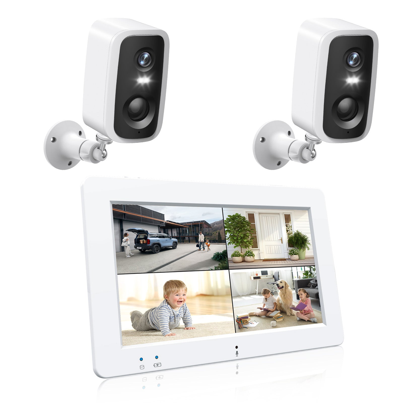 Wireless camera with screen