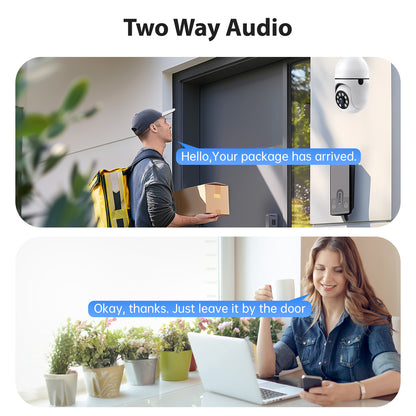 Smart WiFi Bulb Security Camera – Light Socket IP Camera