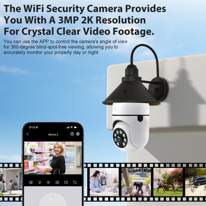 Smart WiFi Bulb Security Camera – Light Socket IP Camera