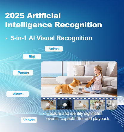 Smart PTZ WiFi Security Camera — 1080P Pan-Tilt